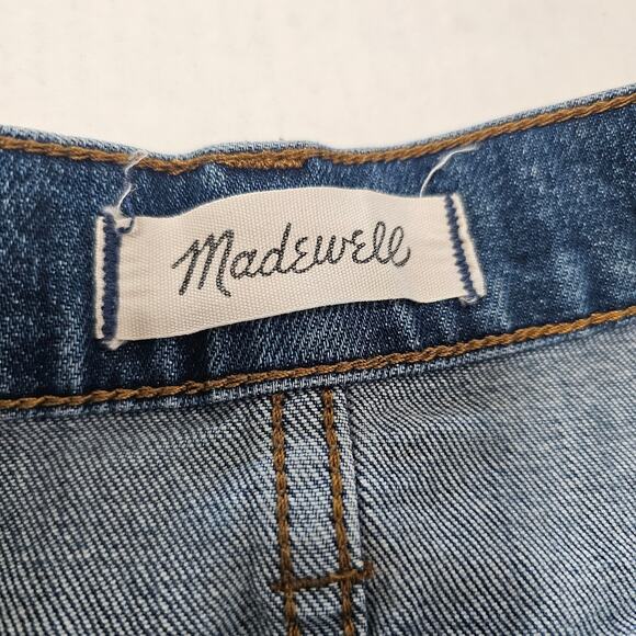MADEWELL High-rise Denim Short Blue Size 25 - Picture 3 of 5